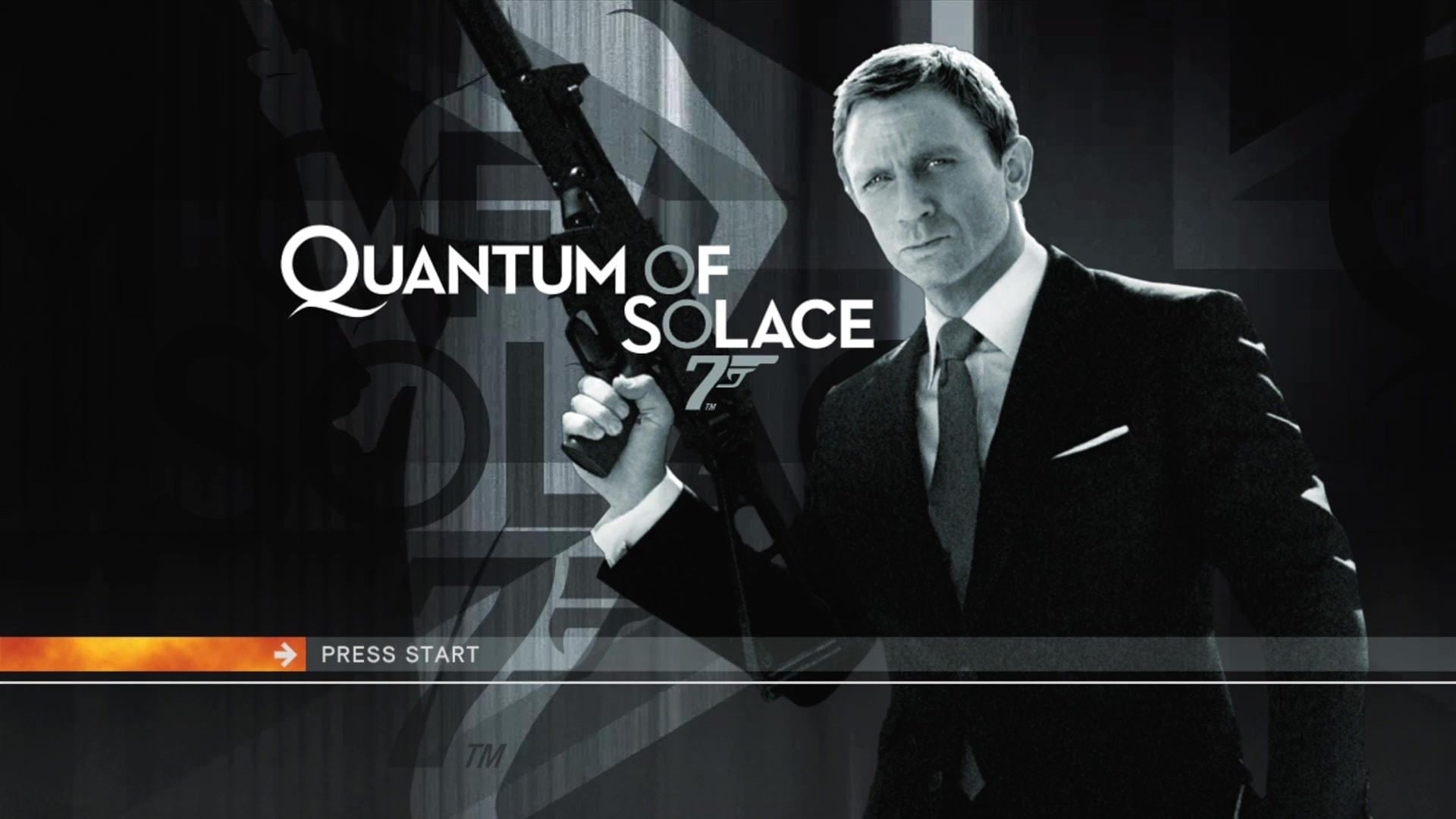 007 Blood Stone title screen for Xbox 360